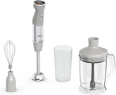 Tefal Quickchef+ 3-In-1 XL Stabmixer/Zerkleinerer/Schneebesen, 1000 W, Intuitive Geschwindigkeitsregelung, Turbo-Taste, Powelix-Messer-Technologie, Edelstahl, Grau, HB67MB30 Bucatarie Naty Shop